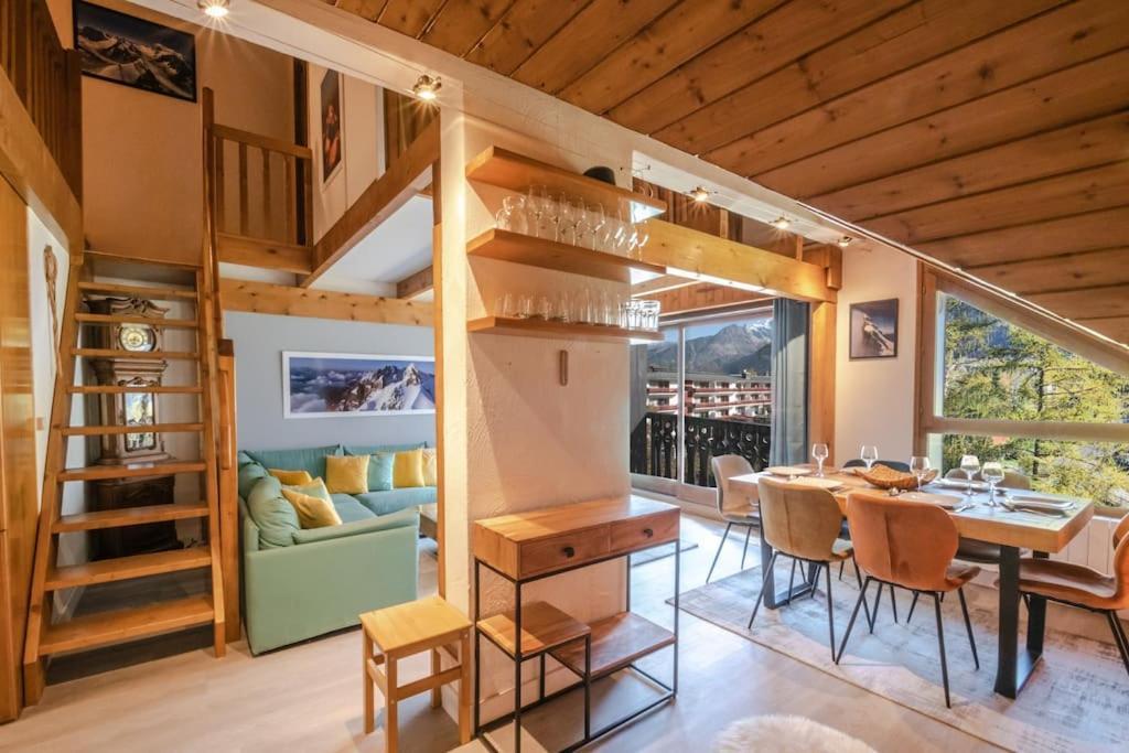 Bel Appartement Entier En Style Chalet A Chamonix Mont Blanc Exterior foto